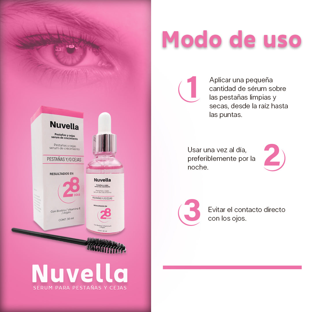 NUVELLA – SERUM INTENSIVO PARA PESTAÑAS Y CEJAS