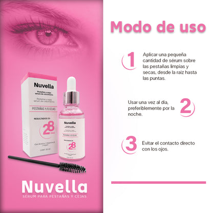 NUVELLA – SERUM INTENSIVO PARA PESTAÑAS Y CEJAS